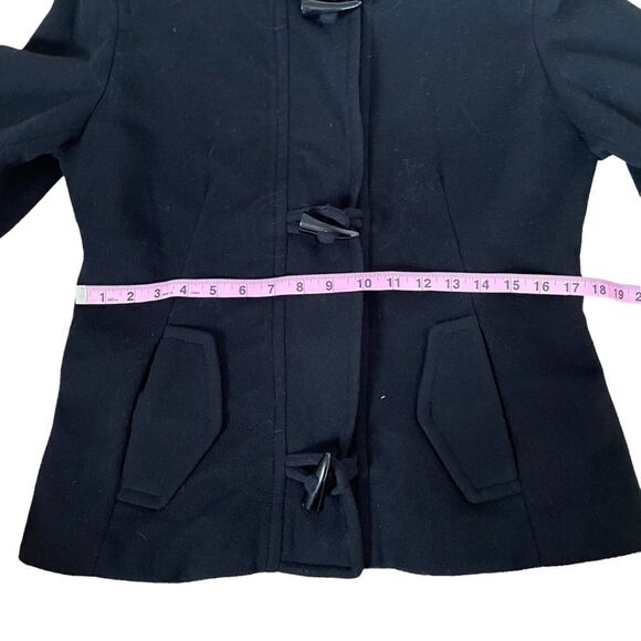 Esprit ~ Black Wool Blend Jacket ~ Toggle button closure ~ size Medium - Picture 8 of 12